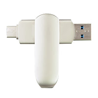 Staples - Tech Double Connecteur Clé USB 3.2 - 128 Go-128 Go de stockage : compatible avec les ordinateurs PC et Mac, les téléphones intelligents et les tablettes