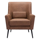Zuo - Ontario Fauteuil d’appoint - Brun vintage-Confort moelleux et matériaux durables