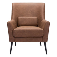 Zuo - Ontario Fauteuil d’appoint - Brun vintage-Confort moelleux et matériaux durables