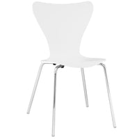 Modway - Ernie Restauration Fauteuil d’appoint - Blanc-Siège en contreplaqué massif