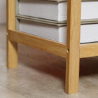 HOMCOM - Table d’appoint - bois naturel - lot de 2-Matériau : Bambou 