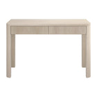 Hudson&Canal - Bureau Mendoza 48'' - Aulne Blanc-Fabriqué à partir de matériaux MDF robustes dans une finition blanche en aulne fabriquée à la main
