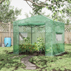 Outsunny serre portative pop-up 8 pi x 6 pi-Bâche en PE de haute qualité pour une utilisation à long terme  
