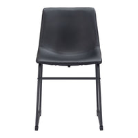 Zuo - Smart Chaise de salle à manger - Noir - Ensemble de 2-Confort moelleux et matériaux durables