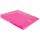Jam Paper - Plastic Enveloppes avec fermeture VELCRO - 1" Extension - Lettre - 9 3/4" x 11 3/4" - Rose fuchsia - 12 Paquet (118V1FU)-Fabriqué en plastique lisse et translucide. Résistant aux rayures, à l'eau et aux déchirures.