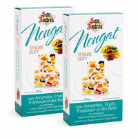 San Andrés - nougat tendre aux fruits tropicaux et aux baies 150 g - paquet de 2-Nougat espagnol tendre aux fruits tropicaux et aux baies