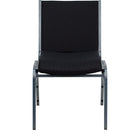 Flash Furniture – Chaise empilable robuste noire à motifs à revêtement Hercules rembourrée de 3 po, 4/pqt-Ensemble de 4 chaises empilables polyvalentes