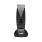 D-Link - Adaptateur USB Wi-Fi 6 D-Link AX1800 USB 3.0 Double bande-Passex Au Wi-Fi 6:  Ajoutez des vitesses Wi-Fi 6 AX1800 à votre PC ou ordinateur portable pour une connectivité ultra-rapide et stable, allant jusqu’à 574 Mbps (2,4 GHz) / 1200 Mbps (5 GHz). Jusqu’à 90 % plus rapide sur la bande 2,4 GHz et 38 % plus rapide sur la bande 5 GHz comparativement à la technologie Wi-Fi 5