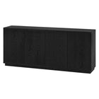 Hudson&Canal - Table buffet Alston 68" L - Grain noir-Le dessus a une capacité de poids de 75 lb, la zone de rangement intérieure peut contenir 20 lb sur chaque étagère