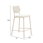 Zuo - Zeal Tabouret de comptoir - Light Gris/Beige - Set of 4-7