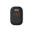 Evry - Chargeur mural 20 W USB-A et USB-C - Noir-2,4 po L x 1,2 po l x 1,7 po H