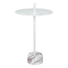 Zuo - Will Table d’appoint - Blanc-Structure en acier thermolaqué durable et contemporaine
