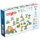 Geomag - Formes Magicubes recyclées - Ensemble de 32-Aimants de blocs en plastique 100% recyclés pour les enfants: Pour les petits apprentissages des mains pour équilibrer les blocs de construction traditionnels, ces blocs de construction magnétiques sont parfaits pour les compétences de construction précoces. Jouets de découverte pour la coordination œil-main.