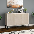 Hudson&Canal - Buffet Brighton 48" L - Aulne Blanc-Dimensions du produit : 14" L x 47,5" l x 32" H