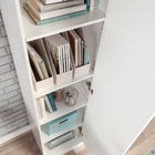Sauder - Meuble de rangement Merton Hall - Blanc-Instructions claires: Avec des instructions illustrées et des pièces étiquetées, l'assemblage est rapide et facile