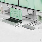 Plugable - Station d'accueil pour ordinateur portable 100 W avec DOUBLE moniteur USB-C 4K enfichable-Charge de 100 W : laissez votre cordon d’alimentation à la maison. Si votre ordinateur portable prend en charge l'alimentation USB-C, la charge de 100 W fournie par cette station d'accueil USB C fournira toute la puissance dont votre ordinateur portable a besoin pour vos efforts productifs et vous assurera d'obtenir la bonne charge.