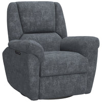 HOMCOM - Fauteuil inclinable électrique avec siège rembourré et ports USB - gris foncé-Tissu chenille doux et rembourrage épais pour un confort optimal   