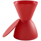 Modway - Haste Dos sans dos Tabouret - Rouge-Tabouret d’appoint ou table d’appoint