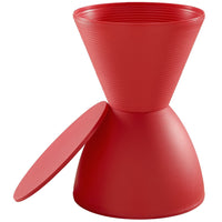 Modway - Haste Dos sans dos Tabouret - Rouge-Tabouret d’appoint ou table d’appoint