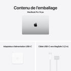 Apple - Portatif MacBook Pro 14 po - M4 Pro - 14 cœurs - SSD 1 To - Mémoire unifiée 24 Go - Argent - Anglais-Connectez absolument tout: MacBook Pro 14 po comprend trois ports Thunderbolt 5, un port de recharge MagSafe 3, une fente pour carte SDXC, un port HDMI et une prise pour écouteurs. Et il prend en charge jusqu’à deux moniteurs avec la puce M4 Pro