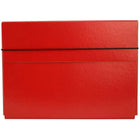 JAM Paper - Étui de transport pour dossiers minces avec fermeture à bande élastique - 9 1/4 x 1/2 x 12 1/2 - Rouge-Mallette de transport portefeuille rouge