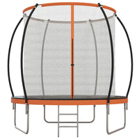 Soozier - Trampoline 10 pi avec filet de sécurité et échelle-Livré avec un cadre en acier galvanisé et 54 ressorts solides