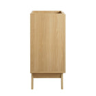 Modway - Soma 18" Armoire de toilette de salle de bain (lavabo non inclus) - Chêne-Jambes écartées