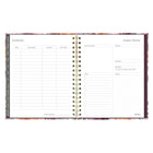 Blueline - Agenda Mensuel - 9 1/4 po H x 7 1/4 po l - Motif Floral - Anglais-Jours fériés