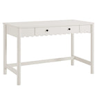 Modway - Emmeline Saint-Jacques à 1 tiroir Bureau d’écriture - Blanc-Bureau d’écriture polyvalent