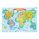 Banana Panda - Puzzle géant pour jeunes explorateurs « Que se passe-t-il dans le monde », 168 pièces, à partir de 6 ans-Des pièces de grande taille et faciles à saisir rendent la résolution de puzzle agréable pour les jeunes enfants.