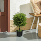 HOMCOM - Plantes artificielles décoratives 21,7 po H pour la maison - vert-La texture naturelle offre un aspect ultra-réaliste 