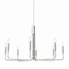 Modway - Rekindle 8-Lumière Lustre - Nickel poli-Ajustable en hauteur