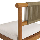 Modway - Eleni Terrasse extérieure Bois de teck Tabourets de bar Ensemble de 2 - Voile-9