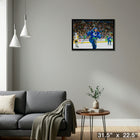 Andrei Kuzmenko 20x29 Canucks Celebrating-H - Toile encadree - 31" x 22"-Prêt à accrocher - livré entièrement assemblé