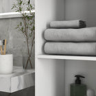 Kleankin - Armoire de salle de bain haute brillance avec porte et étagères - blanc-Matériau : Panneau de particules