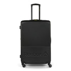Reebok - Valise à roulettes pivotantes à coque rigide 30 po Time Out - Noir-Poignée télescopique ergonomique pour confort et durabilité, avec hauteurs réglables sur plusieurs niveaux et poignées supérieures et latérales renforcées