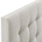 Modway - Emily Tissu tapis Tête de lit King Size, Lin-7