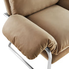 Modway - Ansel Performance Velvet Chaise d’accent - Taupe-8