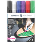 Schneider - Marqueurs de peinture Paint-It 320 - Noir/Blanc - Paquet de 6-La pointe du marqueur permet une écriture et un dessin plus nets et accrocheurs
