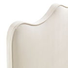 Modway - Athena Velours de performance résistant aux taches Tête de lit King Size, Albâtre-7