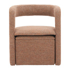 Zuo - Atria Fauteuil d’appoint avec ottoman - Brun fauve-Tissu style mouton bouclé