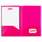 JAM Paper - Chemises plastiques à 2 pochettes - format légal - résistantes - couleurs tendance assorties - Paquet de 6-Nos dossiers POP à deux poches de haute qualité sont durables, fabriqués en plastique lisse et robuste et disposent d'une fente pour carte de visite sur le côté droit.