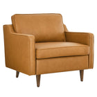 Modway - Impart Cuir authentique Fauteuil - Tan-Fauteuil moderne