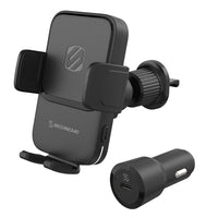 Scosche -  chargeur pour l’auto MAGICGRIPMC pour le tableau de bord/l’évent/la vitre - noir-Compatible avec les appareils iPhone et Android