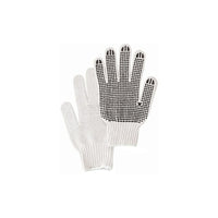 Zenith Safety - Gants À Pois, Poly/Coton, Un Côté, Calibre 7, T-Grand, paquet de 120-Revêtement Un côté