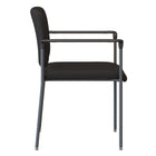 Nightingale - Chaise d'appoint Cricket II avec accoudoirs évasés - Noir-Compound square back provides superior comfort and support