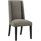Modway - Baron Tissu Chaise à manger Ensemble de 2 - Granite-Rembourrage en mousse dense pour le confort