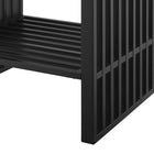 Modway - Gridiron 24" Vanette de salle de bain - Blanc Noir-Assemblée requise