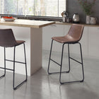 Zuo - Smart Tabouret de bar - Espresso vieilli - Ensemble de 2-Assemblage requis
