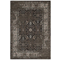 Modway - Berit Treillis floral vintage vieilli Tapis de 5 pi l x 8 pi L - Brun et beige-Tapis vintage en treillis floraux vieillis